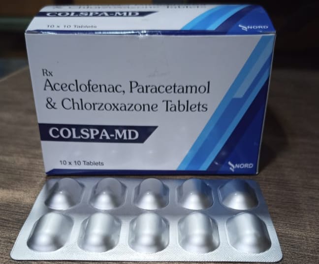 COLSPA-MD Aceclofenac, Paracetamol & Chlorzoxazone Tablets